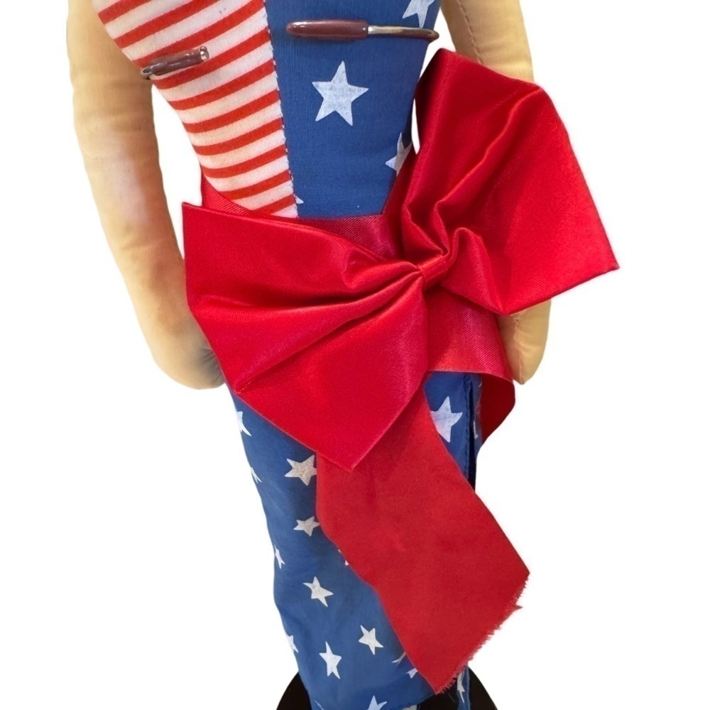 Betty Boop 1983 Patriotic Plush Rag Doll 18 Inch - Picture 5 of 7